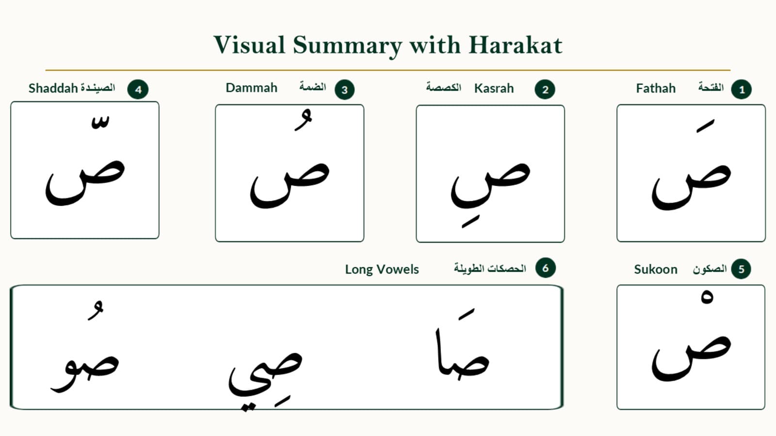 Vowels and Sound Variations on Saad
